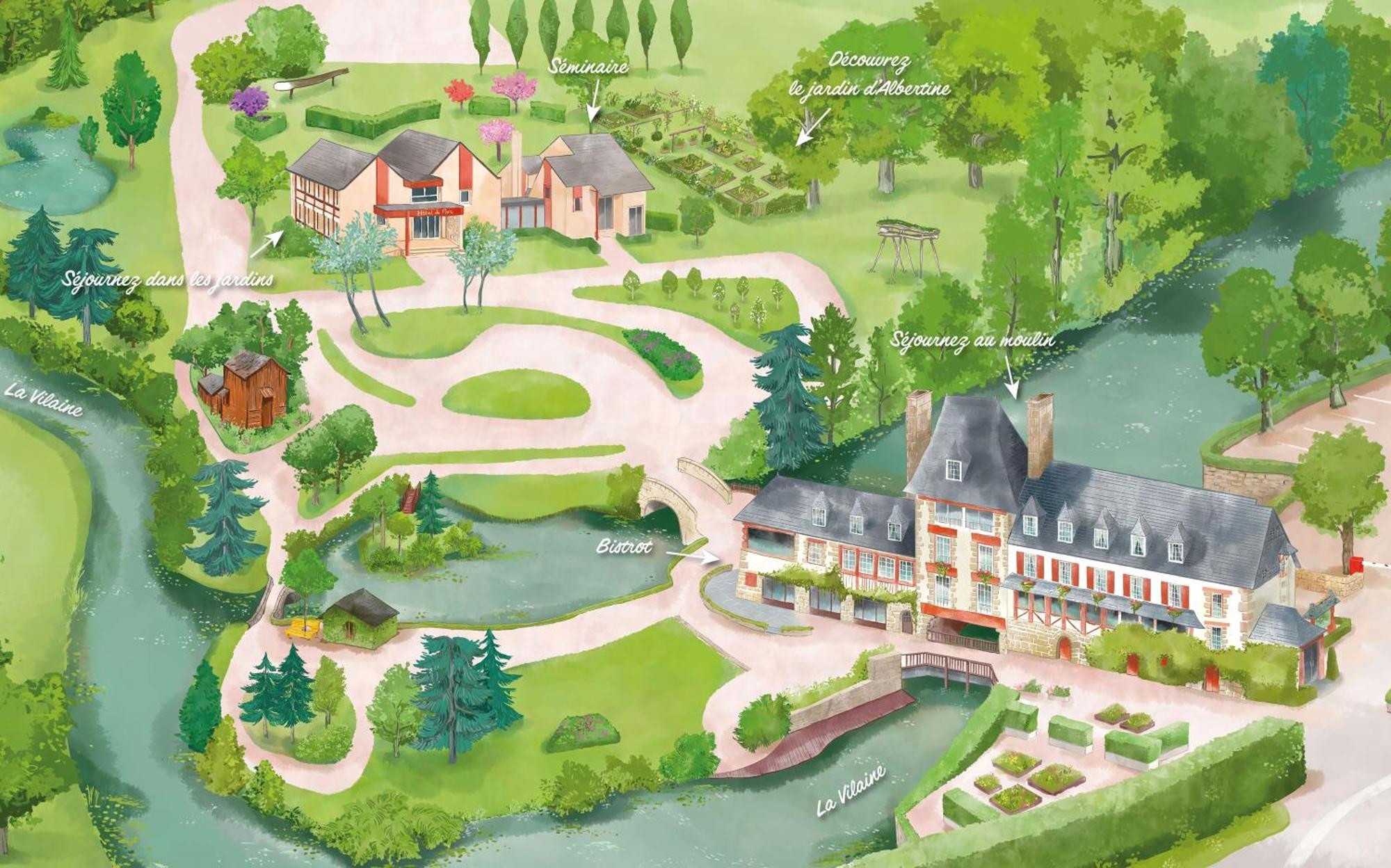 Logis Ar Milin Otel Châteaubourg Dış mekan fotoğraf